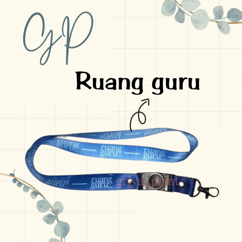 

TALI ID CARD RUANG GURU / LANYARD RUANG GURU / TALI ID HOLDER