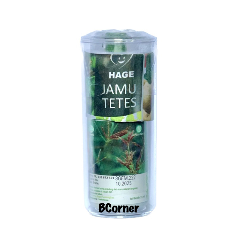 HaGe Jamu Tetes Herbal HG Hati Gembira Asli Original
