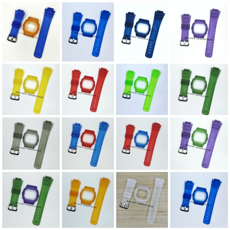 STRAP BEZEL BESEL CASIO GSHOCK DW 5600 GWX GRX GB 5600 GW 5000 JELLY DOFF MATTE