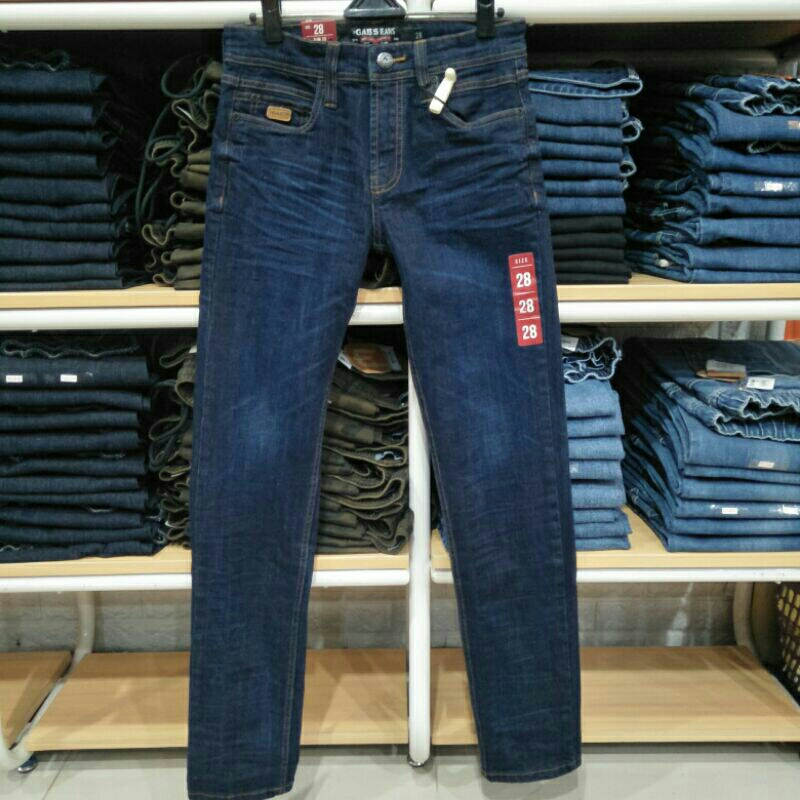 gabrielle celana panjang jeans pria stretch slimfit
