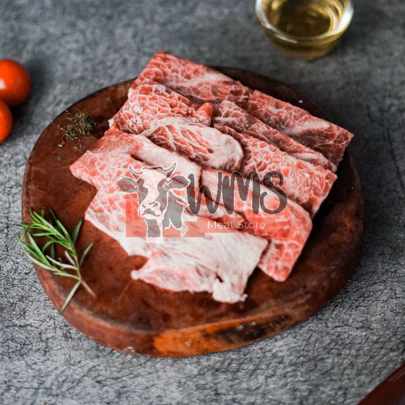 

Beef Wagyu Belly Yakiniku Cut Meltique - 500grm