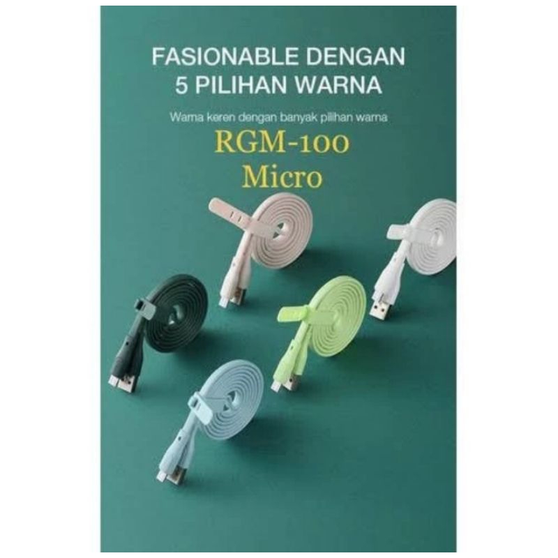 Kabel Data Robot RGM Micro / RGC Tipe C / RGL Iphone Usb Kabel Fast Charging Ori Robot
