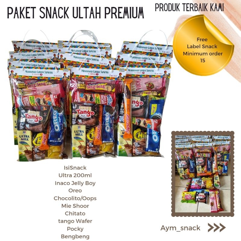 

Paket Snack Ulang Tahun Anak Premium murah lengkap free label