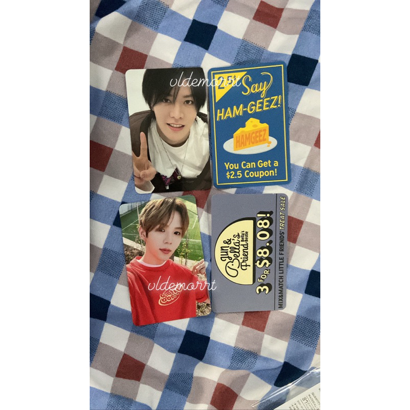 photocard pc trading card ccomaz nct haechan ten yuta shotaro orange green r2 ver