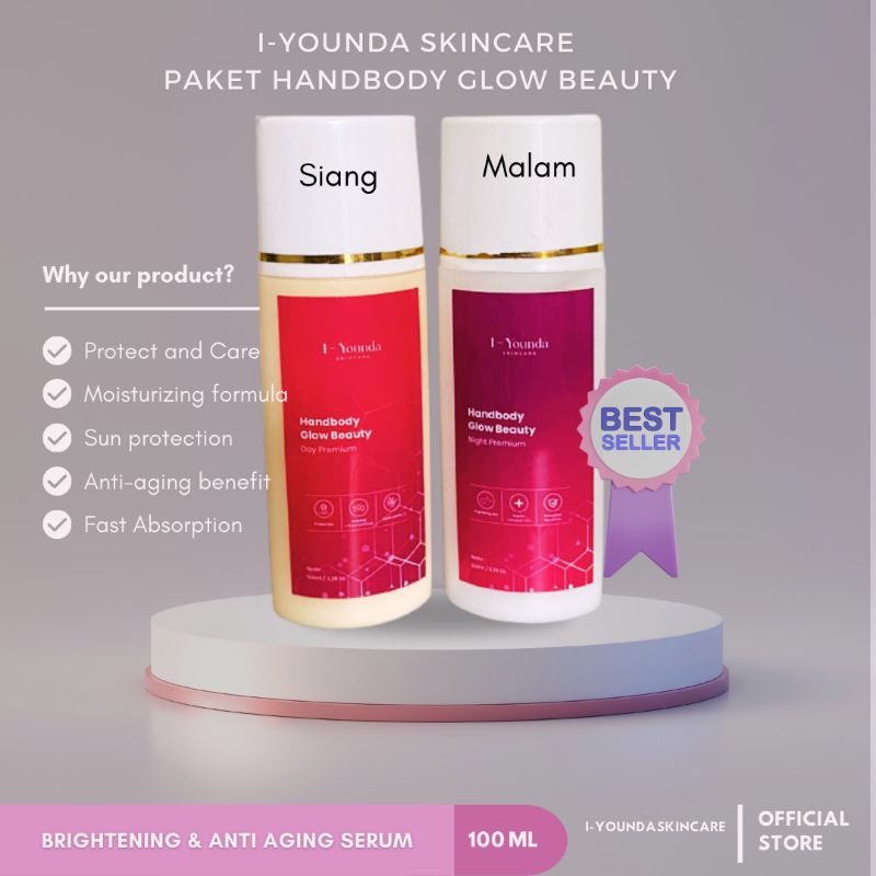 I-younda Paket handbody Glow Beauty /pemutih kulit permanen /pemutih badan