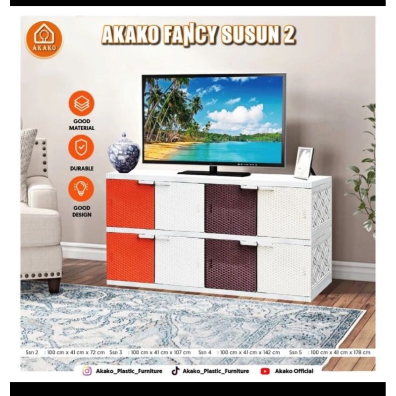 Lemari Serbaguna Jumbo Akako Fancy susun2