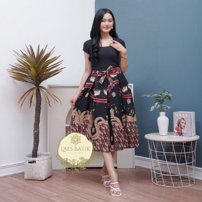 ROK BATIK LAPIS TRIKOT / ROK BATIK 7/8 / BAWAHAN BATIK / ROK MODERN