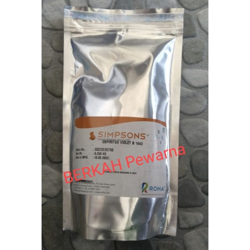 Pewarna minyak ungu/ospiritso violet B-1643 simpsons 250gr