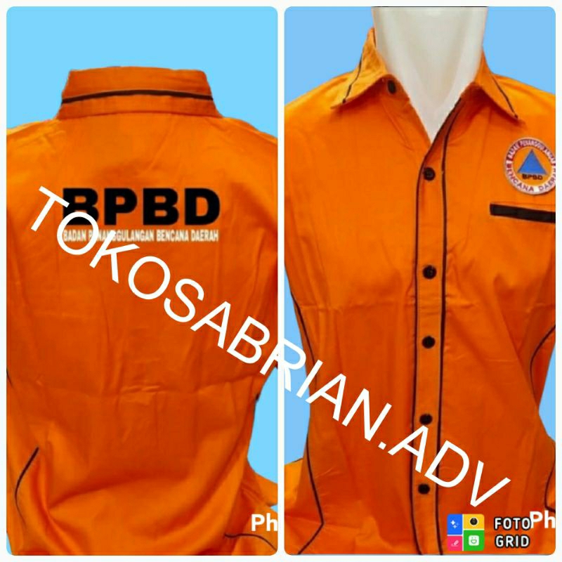 Kemeja BPBD seragam BPBD baju BPBD