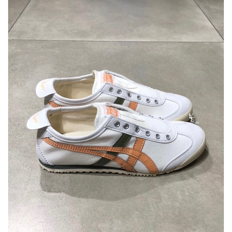 Onitsuka Tiger Mexico 66 Slip on-White Orange Green