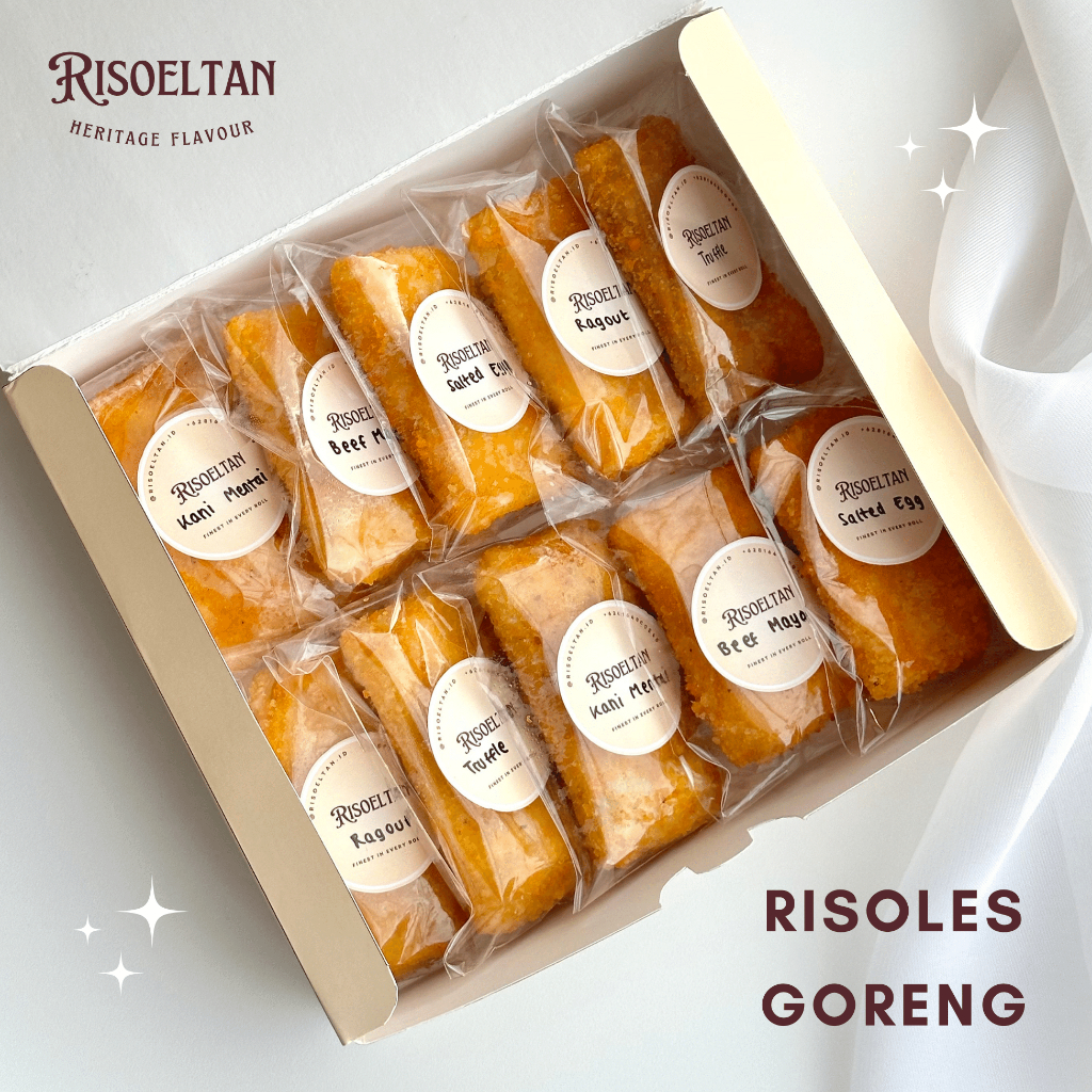 

Risoeltan Preorder Fried Risol Mayo Smoked Beef Ayam Suwir Makanan Risoles Isi 10 Pcs