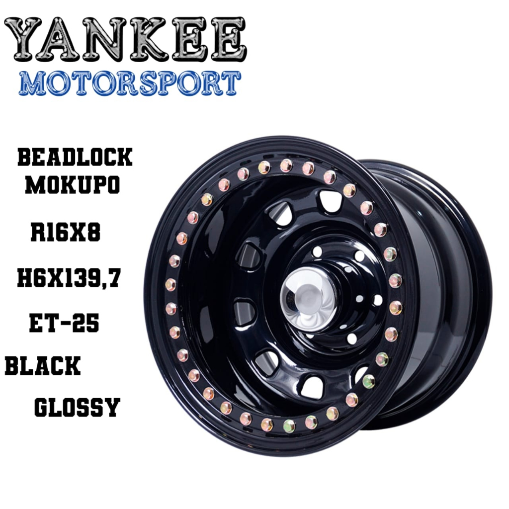 Velg Mobil Ring 16 untuk Blazer, Panther New, Strada, Ford Ranger, dll HSR BEADLOCK MOKUPO