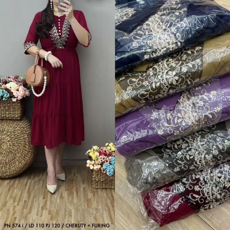 dress ceruty renda premium. dress oremium renda