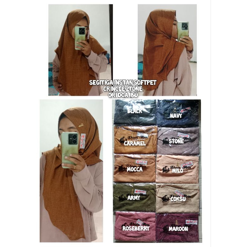 SEGITIGA INSTAN SOFTPET OVAL CRINCLE ORI DOA IBU