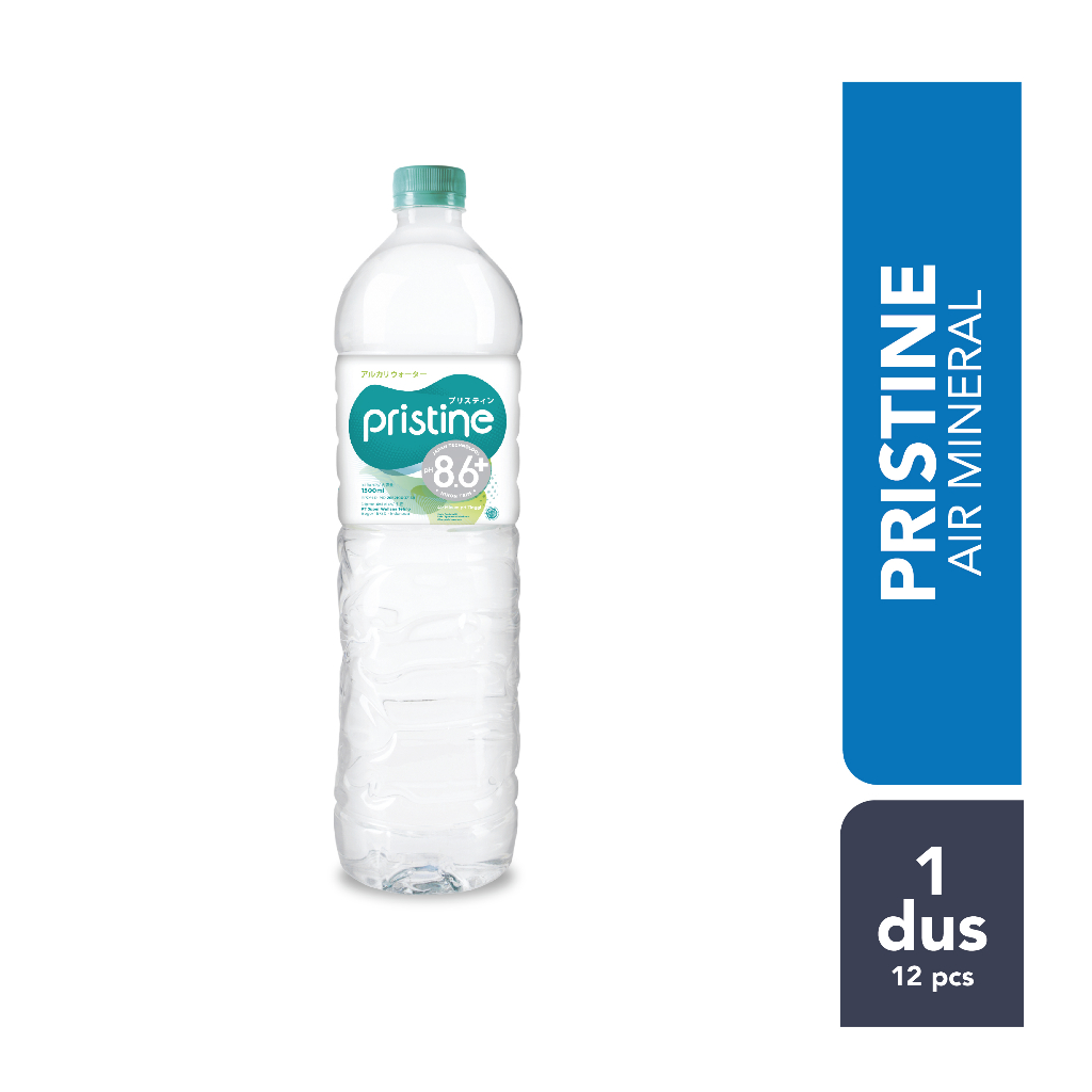 

AIR MINERAL ALKALINE PRISTINE PH 8.6 KEMASAN 1500ml