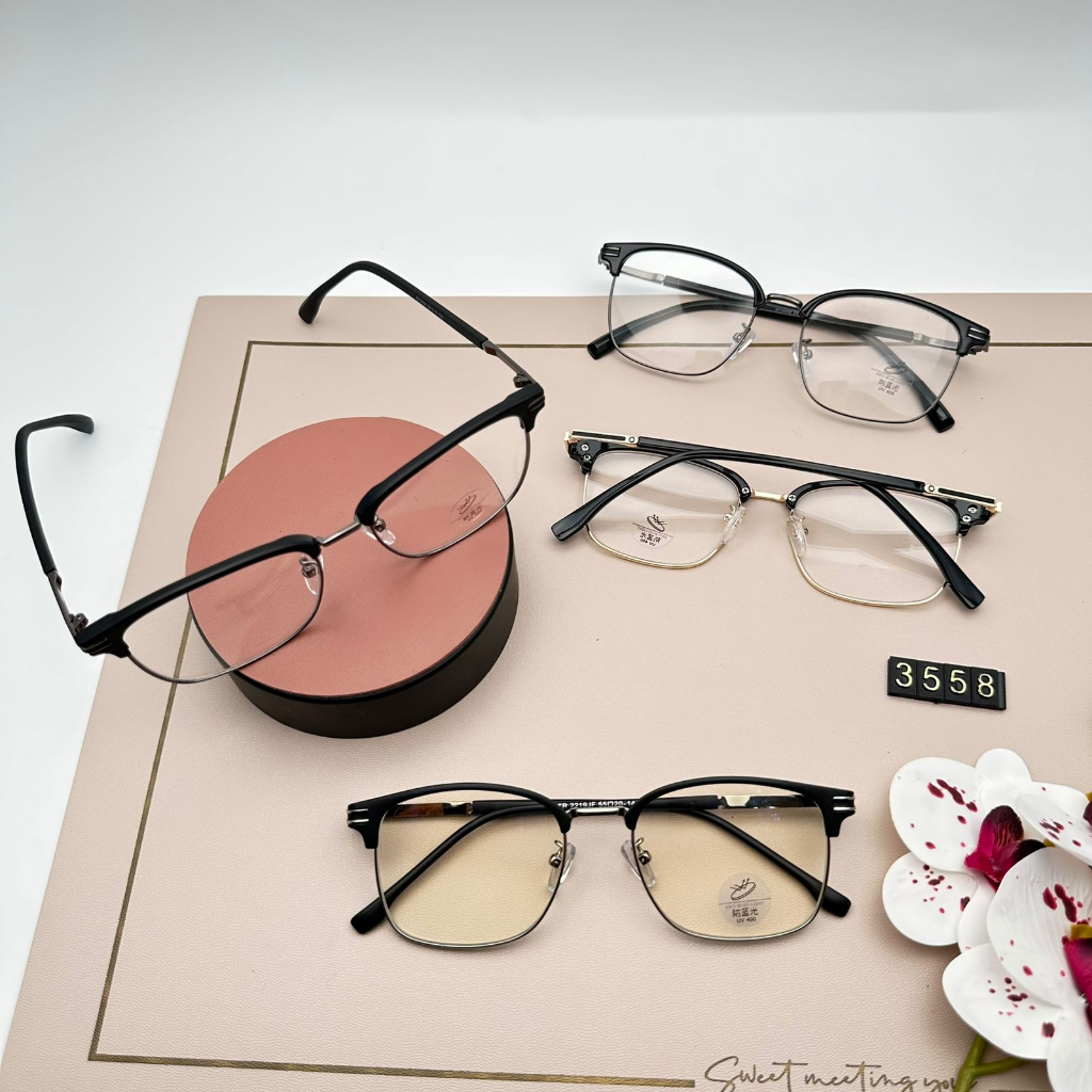 KACAMATA FASHION WANITA/PRIA 3558/FRAME KACAMATA/KACAMATA BENING/ KACAMATA NORMAL/