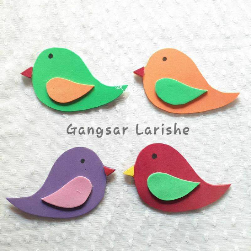 Aplikasi Hiasan Kelas (Burung)/ Hiasan Kelas/ Stiker Dinding