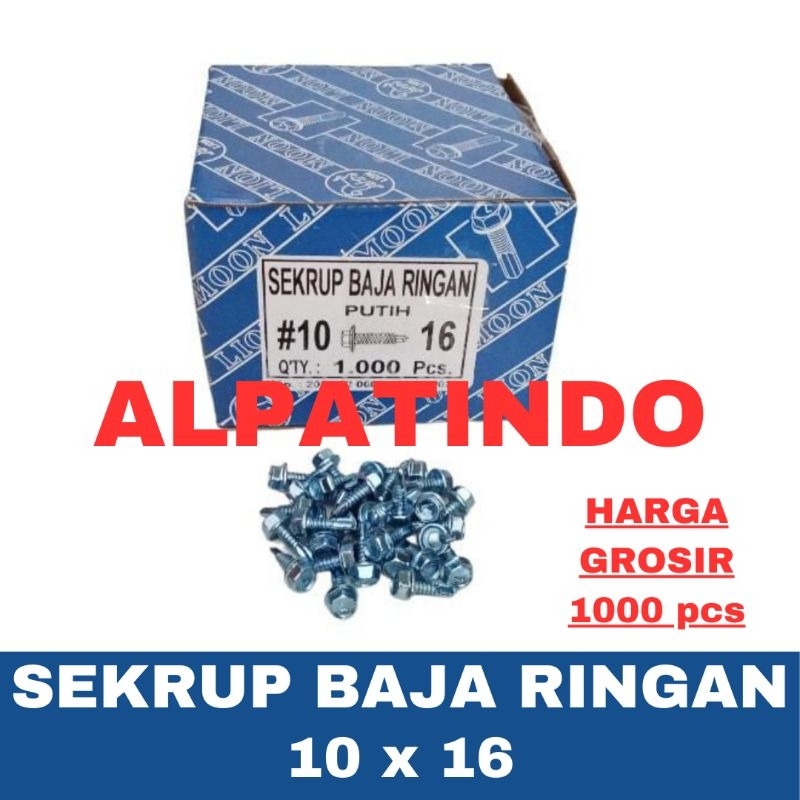 SEKRUP BAJA RINGAN 10x16 L / BAUT BAJA RINGAN 10x16 MOON LION
