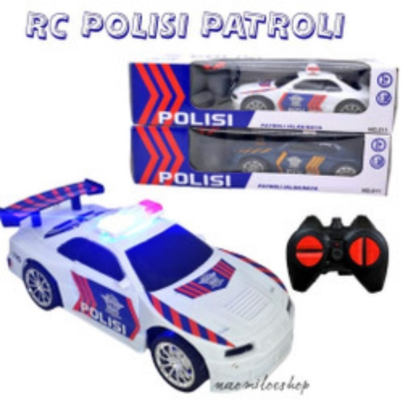 MINI CAR RC POLISI ADA LAMPU MOBIL REMOT CONTROL SEDAN  POLISI INDONESIA