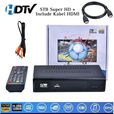 STB Digital Wifi +Dongle+HDMI Super HD Set Top Box Digital DVB T2 + Include Kabel HDMI + Dongle | Ti