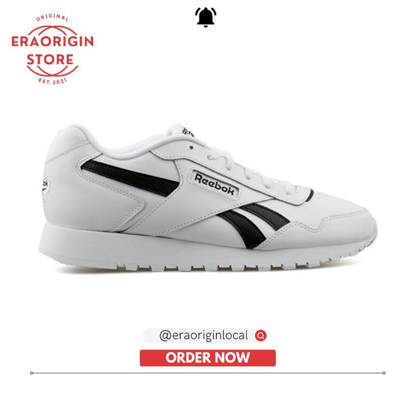 Sneakers Pria Reebok Royal Glide White Black Original
