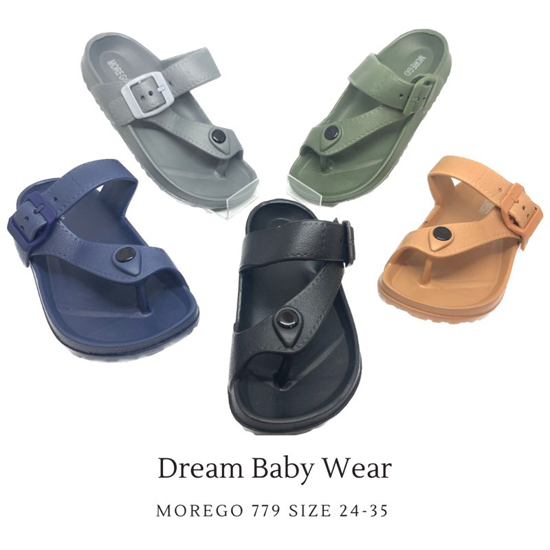[Size 24-25] SANDAL JEPIT ANAK LAKI IMPORT MOREGO 779 BAN GESPER KOREA / SANDAL KARET COWOK 2 3 4 5 