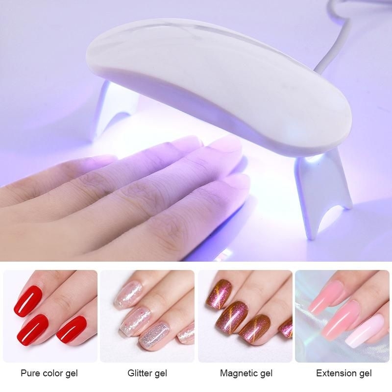 Pengering Kutek Kuku UV LED Lamp Nail Dryer Polish Art USB 6W - SUNM6