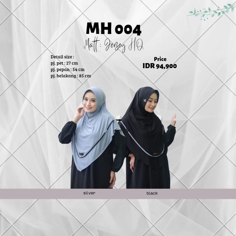 BERGO✔️HIJAB INSTAN✔️BERGO MOHANA MH004✔️BISA COD