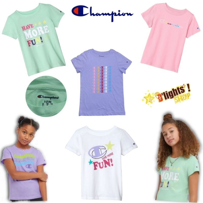 kaos anak perempuan champion