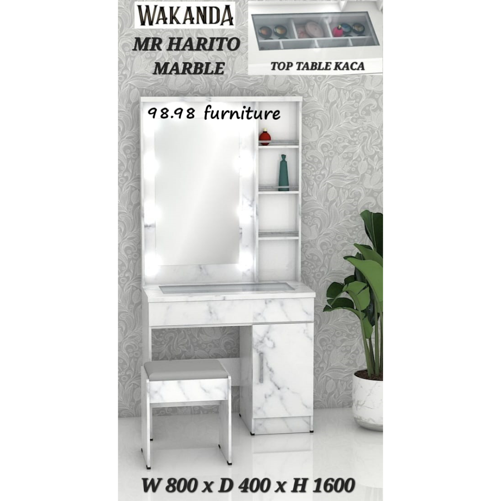 Wakanda MR.Harito Meja Rias Kaca - Medan
