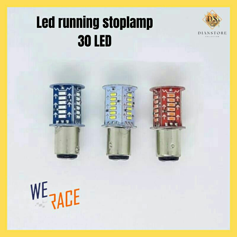 Lampu Stop Rem Belakang Kedip Running Gerak 30 LED Waterfall 12 Volt Universal Beat Vario Honda