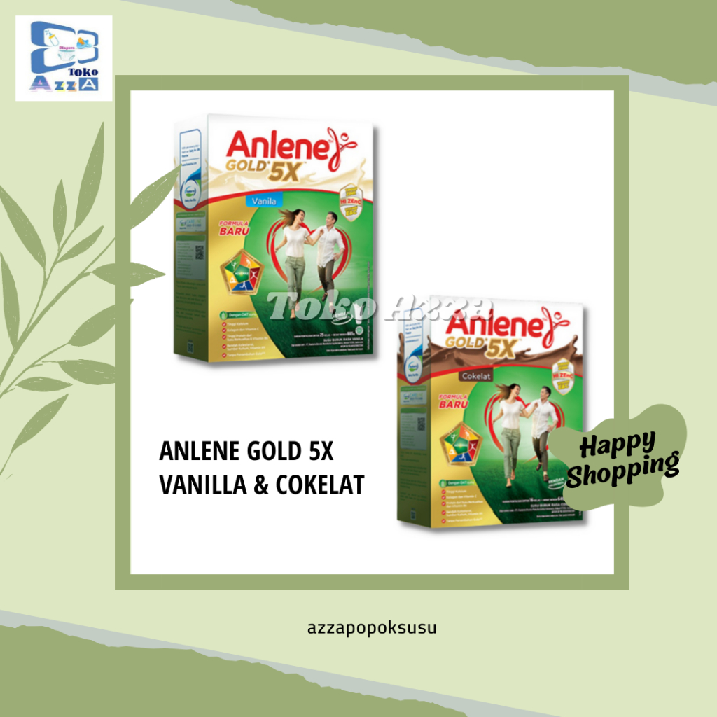 

Anlene Gold 5X Susu Bubuk Dewasa Original/Vanilla/Cokelat/ 240 gr/ 640 gr