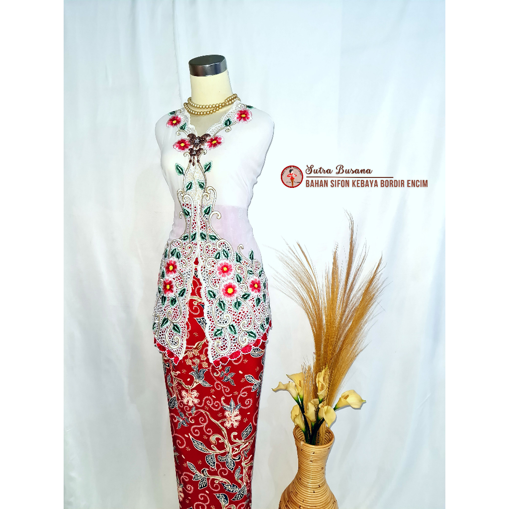 Pusat Bordir Tasikmalaya - kain Kebaya Bordir Bali Kebaya Encim sifon Lace Zhara