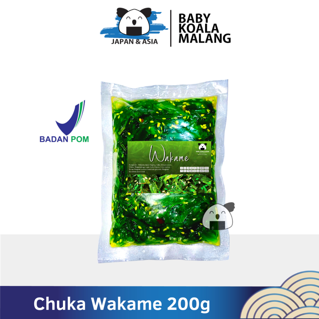 

CHUKA WAKAME Salad Rumput Laut 200 g | Seaweed Seasoned Salad Frozen..