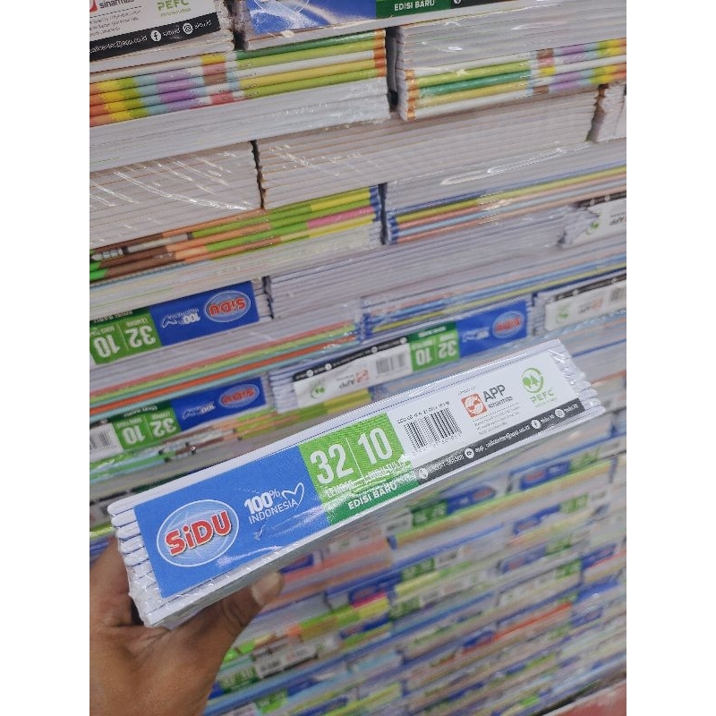 

buku tulis SIDU 32 lembar 10 buku tulis dalam 1 pack