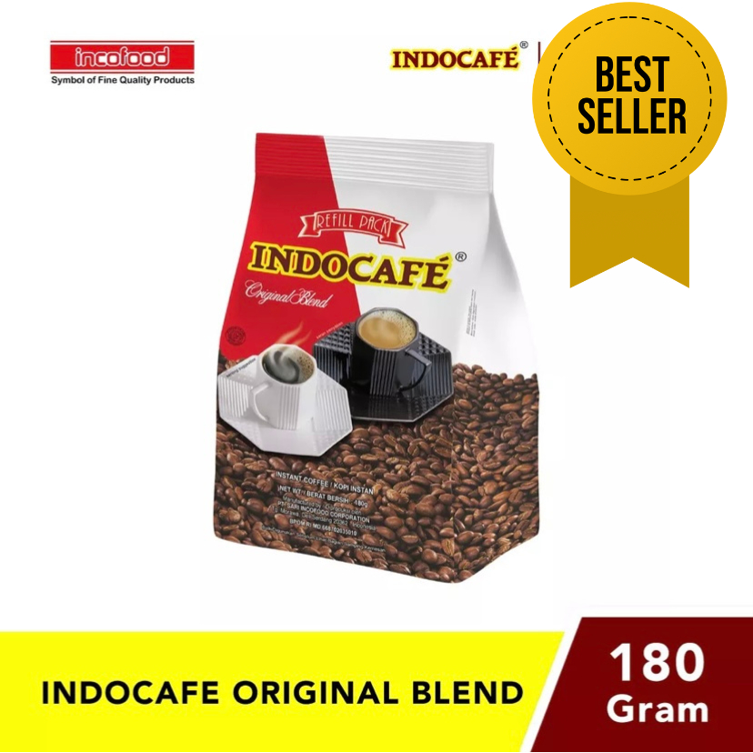 

Kopi Indocafe / Original Blend Refill pack 50gr / Instant Coffee / Kopi Hitam Kemasan Refil