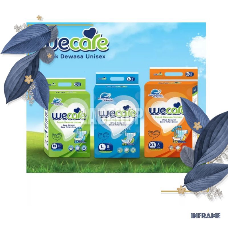 PROMO WECARE PREMIUM ADULT DIAPERS M10/L8/XL8/POPOK DEWASA MURAH