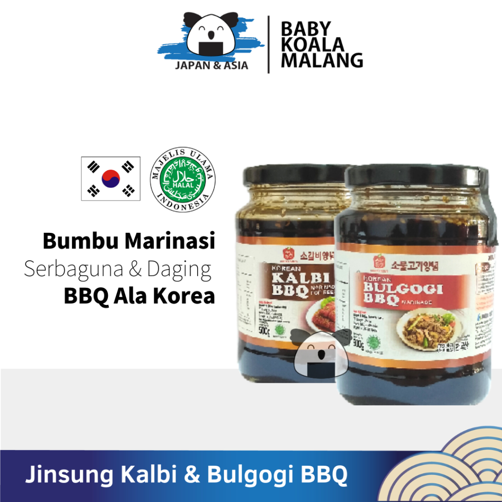 

JINSUNG BBQ Korean Kalbi & Bulgogi Marinasi Sauce 500 g | Galbi Marinade...