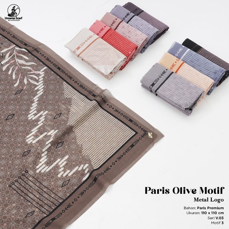 ( new produk ) PARIS OLIVE MOTIF by UMAMA scarf