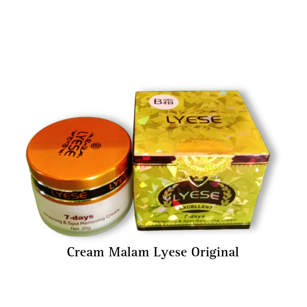 Cream Malam Lyese - Cream Siang Lyese - Sabun Lyese Hijau Antiseptic