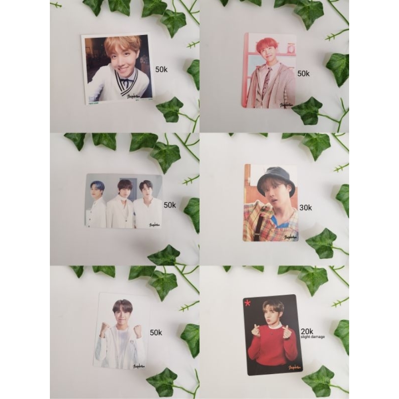 wts want to sell photocard mpc jhope j-hope bts official pob butter proof dvd