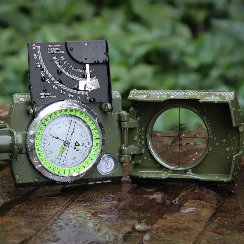 Kompas besi bidik clinometer Compas outdoor standar militer TNI Brimob SAR kompas survival hiking ca