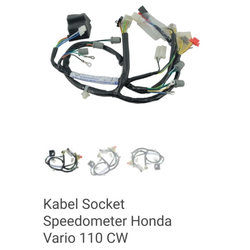 Socket Comp Fitting Lampu Kabel Socket Speedometer Honda Vario 110 CW Karbu 37224-KVB-931 Ori Honda 