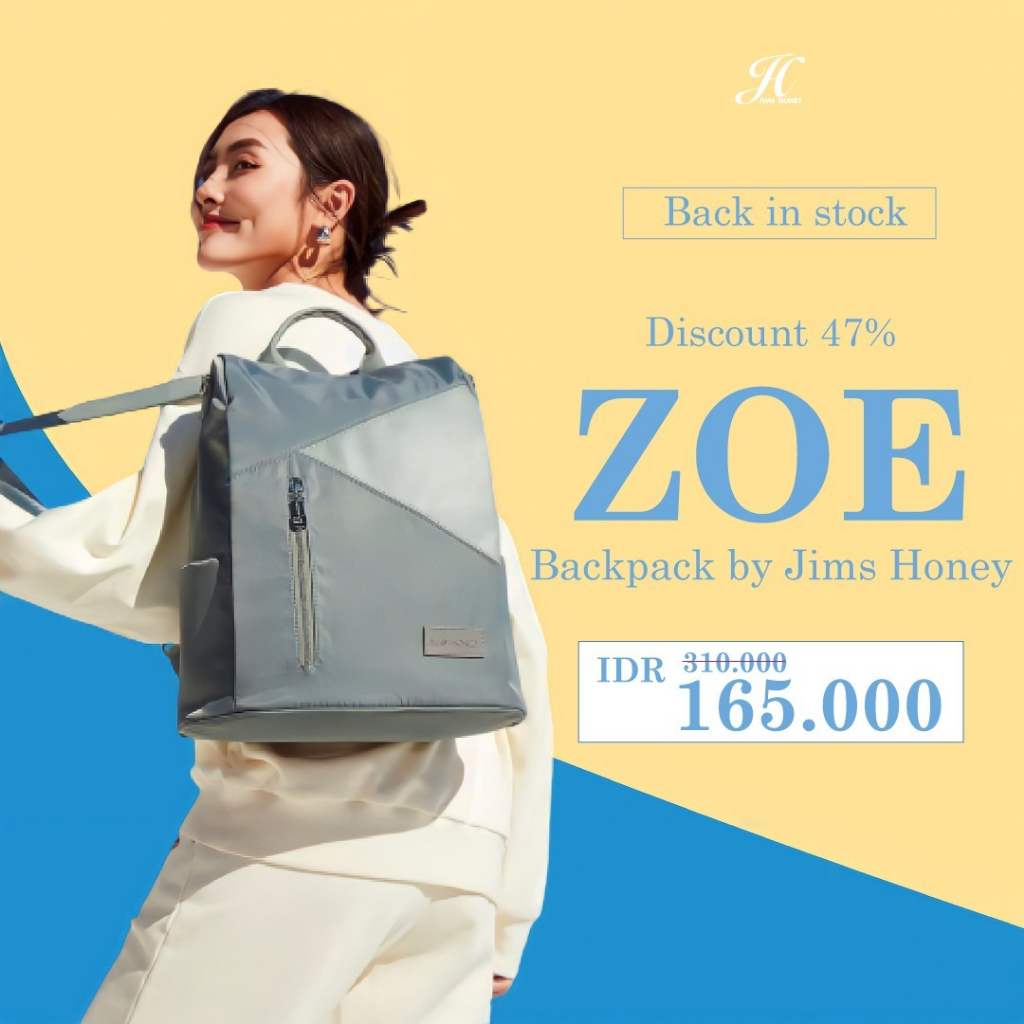 Zoe backpack tas ransel jimshoney