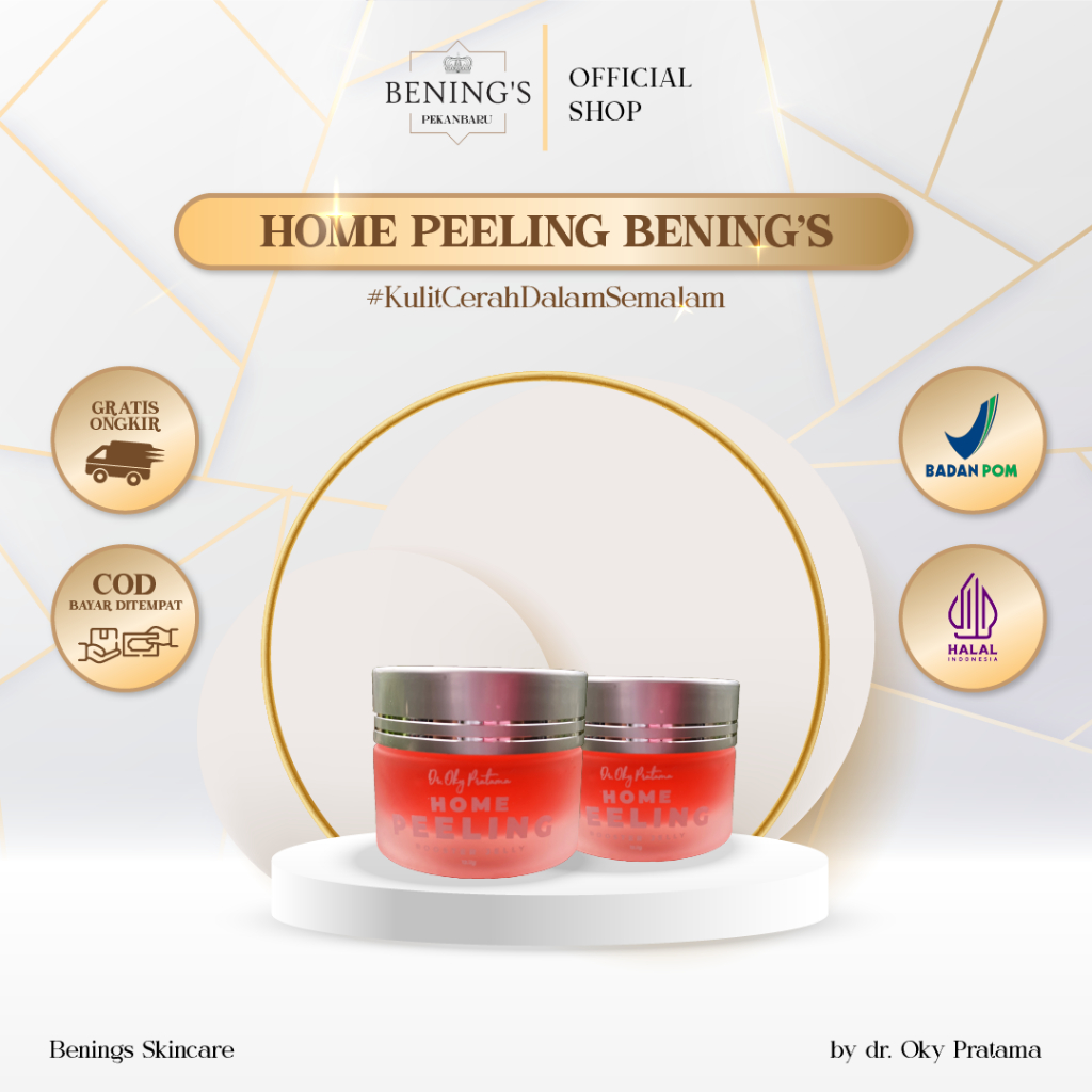 HOME PEELING BOOSTER JELLY | Benings Skincare - Booster Untuk Mengangkat Sel Kulit Mati, Mencerahkan