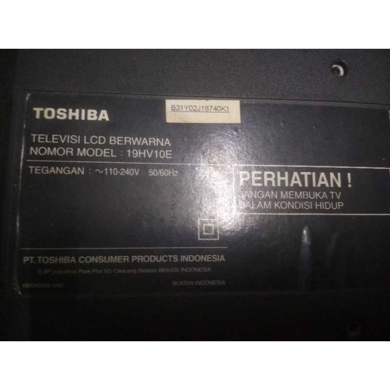 mainboard tv lcd toshiba 19inch
