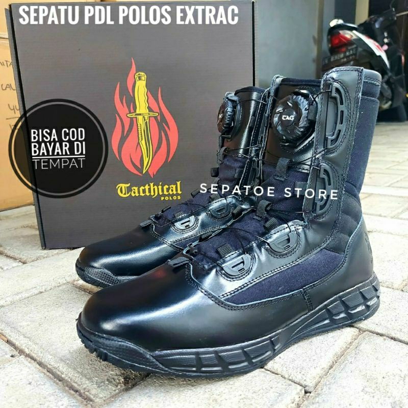 SEPATU PDL TNI POLRI TALI PUTAR EXTRAC TACTICAL KULIT ASLI SEPATU PDL TALI PUTAR TACTICAL