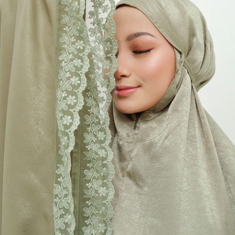 Daff Hijab | Mukena Sakinah Resleting 2in 1 Silk