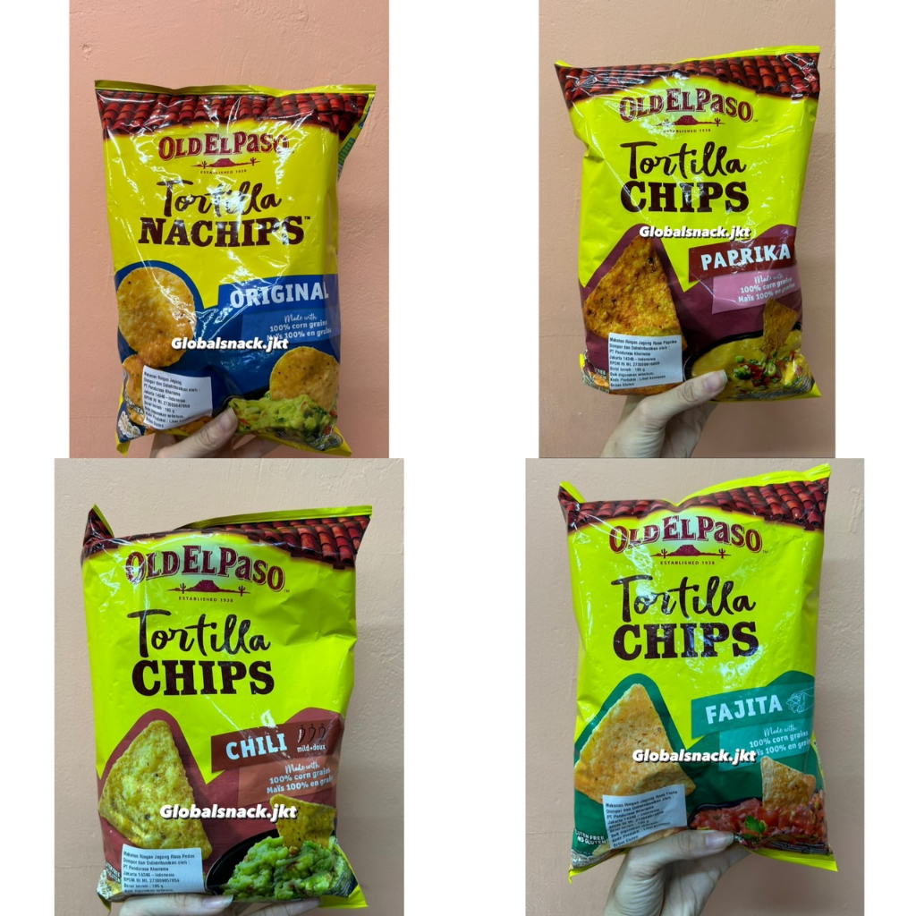 

OLD EL PASO TORITLLA NACHO CHIPS ORIGINAL / FAJITA / PAPRIKA / CHILI