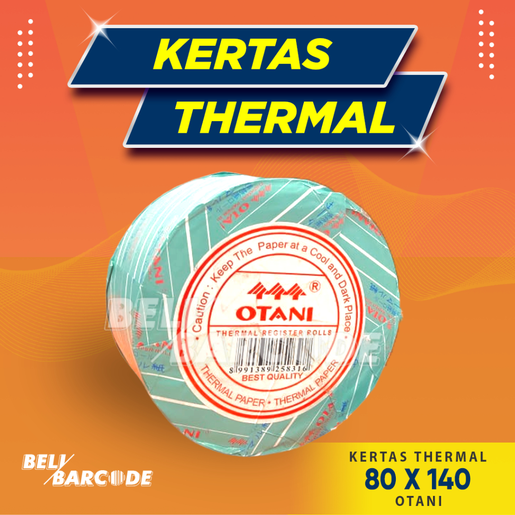 

Kertas Rol Thermal 80 x 140 Struk Tiket Parkir 80x140 mm Otani